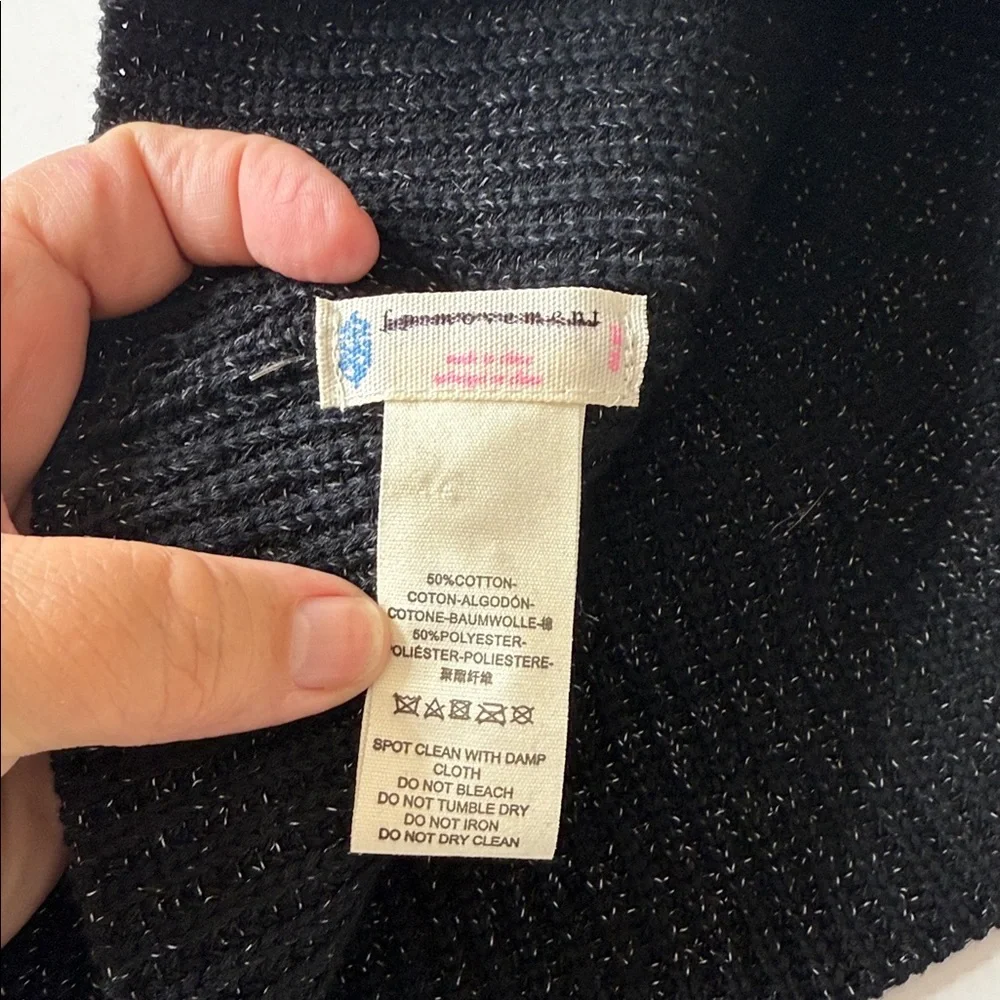 Free People Reflective Bell Beanie Hat Black
